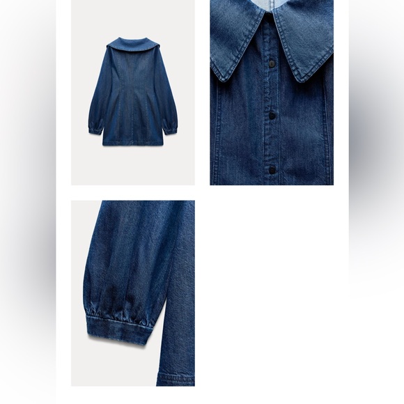 ☀️ SUMMER ZARA NWT DENIN DRESS SIZE S AND M
Pit too pit 17 inches - Picture 7 of 7